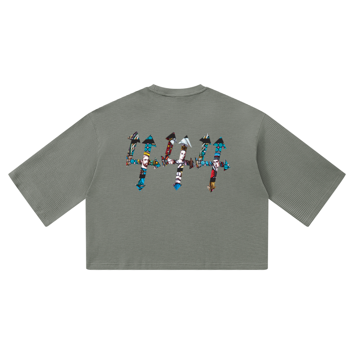 Mitchell 444  Waffle Boxy T-Shirt
