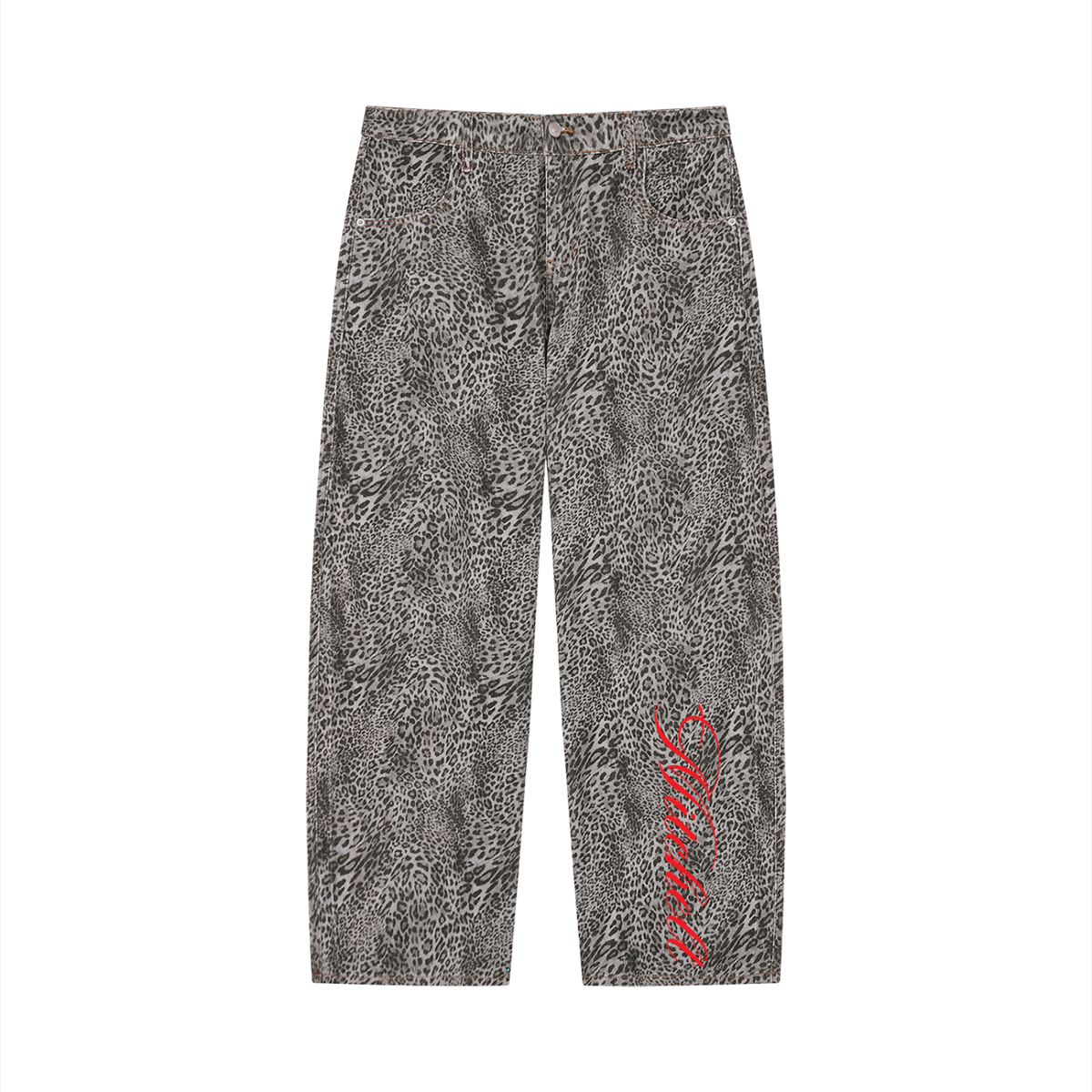 Mitchell Leopard Wide Leg Jeans