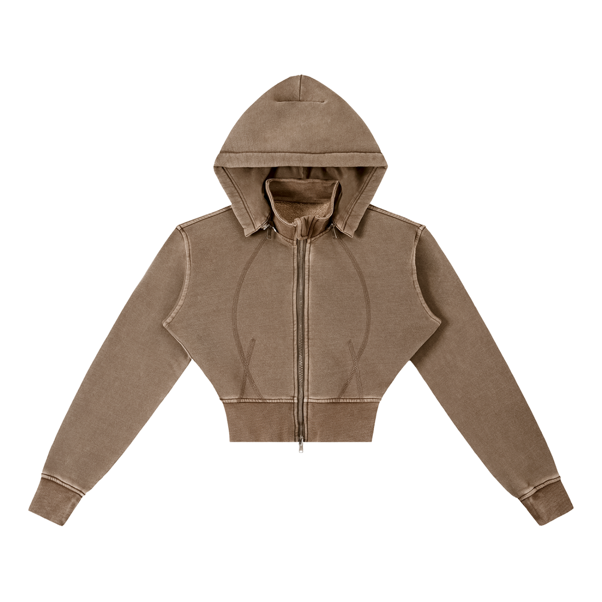 Essentials Washed Cropped Fleece two Piece set