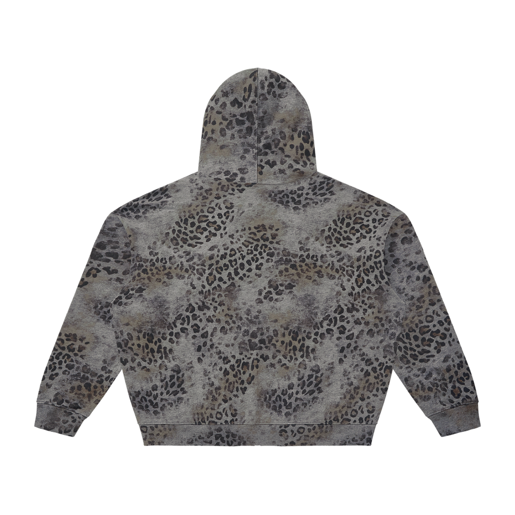 Leopard Full Zip Hoodie